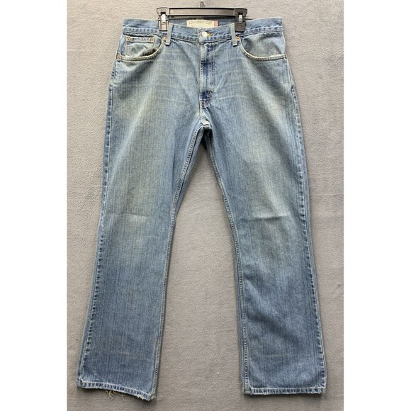 Vtg Levi’s 527 Men’s Denim Jeans Low Boot Cut Blue Distressed Size 36X34 - Picture 3 of 16